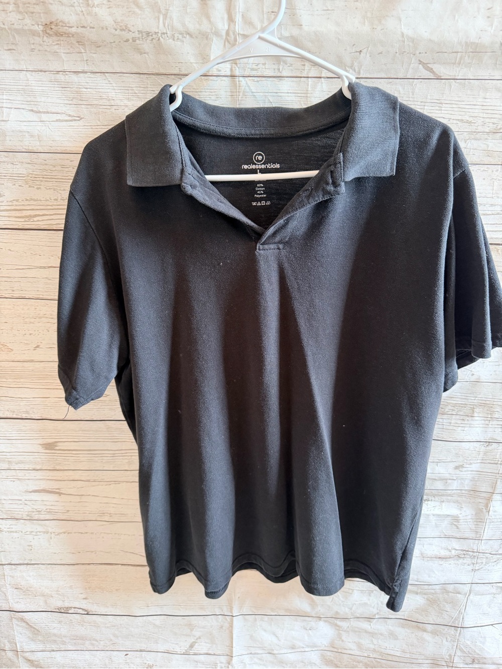 Essentials Men’s Black Polo Shirt